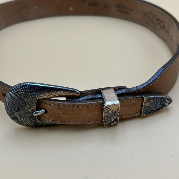 VTG Silver Creek Collection Leather Belt Womens 26 Southwestern Charms Animals - Picture 2 of 11